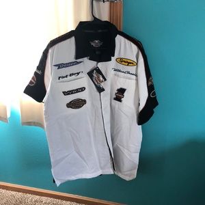 Harley Davidson Button Up Pit Crew Shirt
